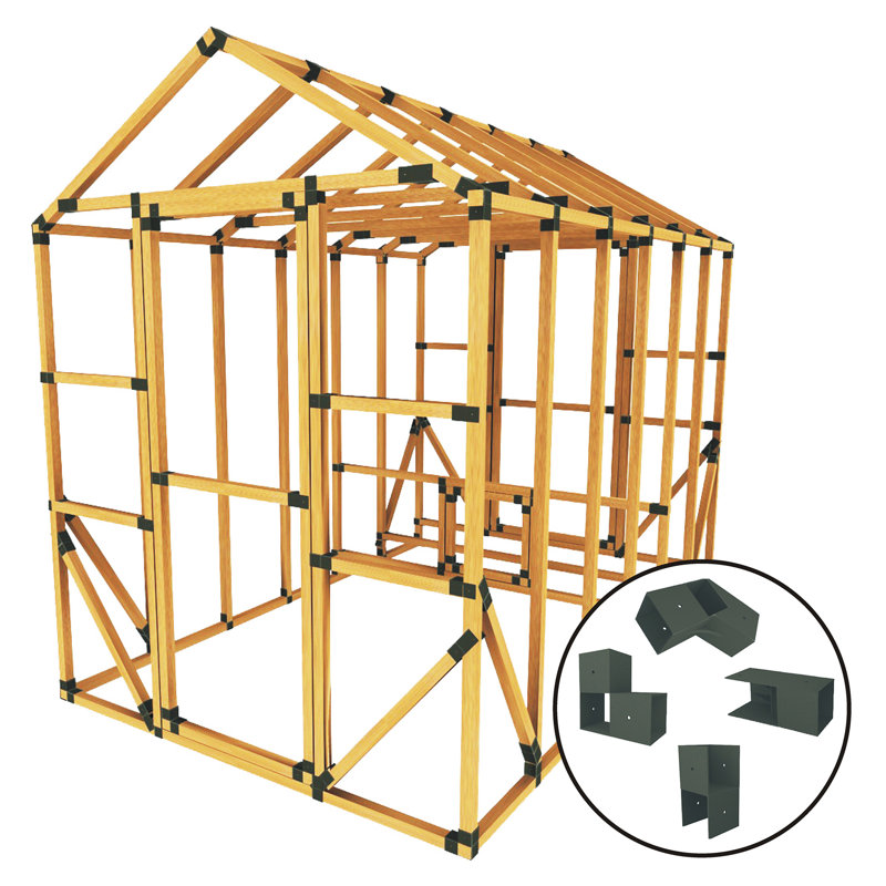 EZ Frames EZ Frame Chicken Coop And Run Kits 68 Square Feet Chicken Coop with Chicken Run